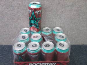 lot 37 image: 12pk- 16 oz Cans Rockstar Punched W...