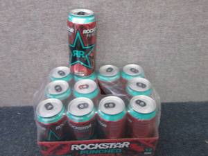 lot 40 image: 12pk- 16 oz Cans Rockstar Punched W...