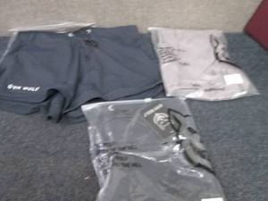 lot 45 image: 3 Pair Ladies Gym Wolf Tie Shorts S...