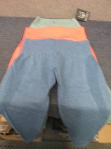 lot 55 image: 3 Pair Ladies Gym Wolf Tie Leggings S...