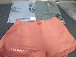 lot 59 image: 3 Pair Ladies Gym Wolf Tie Shorts S...