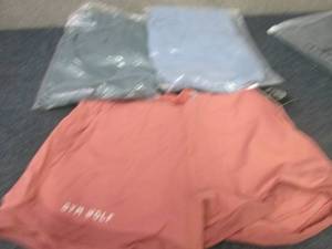 lot 61 image: 3 Pair Ladies Gym Wolf Tie Shorts S...