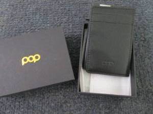 lot 108 image: Pop Up Wallet  Leather Push Butto...
