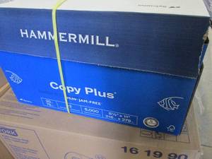 lot 139 image: Case of 5000 Sheets Hammermill Copy...