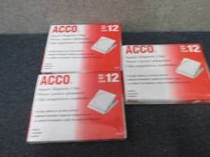 lot 161 image: 3- Acco 72132 1 Capacity Chrome Ma...