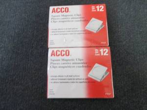 lot 170 image: 2- 12pks ACCO 72131 Magnetic Clip, ...