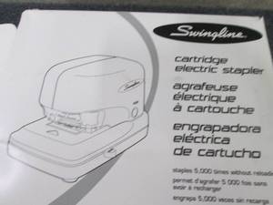 lot 195 image: Swingline Cartridge Electric Staple...