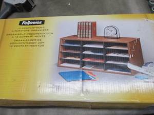 lot 204 image: Fellowes 12 Compartment Literature ...