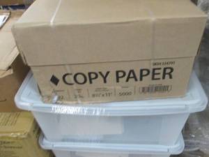 lot 214 image: Case of 5000 Sheets Copy Paper 8.5x...