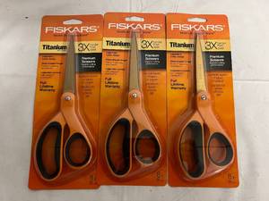 3 Fiskars Titanium Premium Scissors