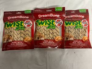 3 Bags of DreamBonne Twist Sticks
