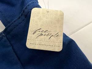 Free People Canvas Sling Bag - Icelandis Blue