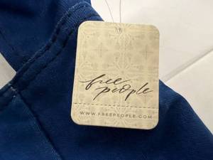 Free People Canvas Sling Bag - Icelandis Blue