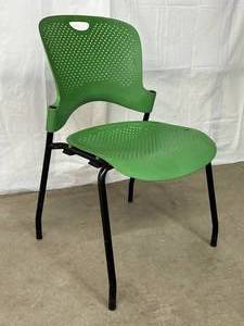 lot 67 image: MSRP $900  Lot of 3 High Quality Herman Miller Caper Stacking Reception Office Waiting Room Chairs - Excellent Condition Please Note Bidding For These Chairs Are x3 Per Chair