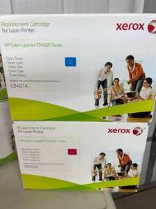 lot 102 image: Lot Of NEW Xerox HP Color LaserJet CP4005 Series Replacement Cartridge for Laser Printer - Cyan, Magenta, Yellow, Black Toners
