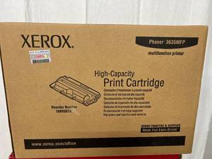 lot 104 image: Lot Of New Xerox 108R00795 Phaser 3635MFP Multifunction Printer High-Capacity Print Cartridge&nbspand Premium Toner Cartridge