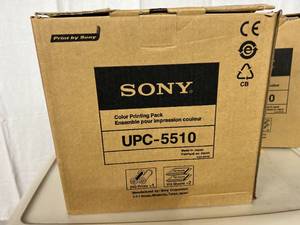 lot 106 image: Lot of 4 NEW Sony UPC-5510 Paper and Ink Set Color Printing Packs