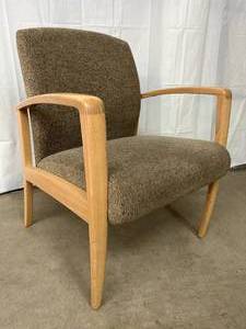 lot 55 image: MSRP $1500 High Quality Krug Jordan Series Executive Suite Upholstered Guest Chair With Beech Wood Trim - 500lb Weight Capacity -&nbspExcellent Condition Built To Last A Lifetime 10 Year Warranty Matches Lots 53, 54, & 56
