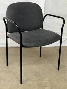lot 66 image: High Quality The HON Company 4051AB&nbspReception Office Waiting Room Stackable Arm Chair - Excellent Condition