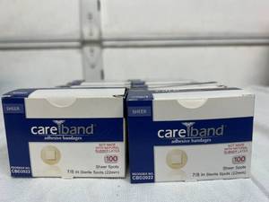 Lot of 10 NEW Care Band CBD2022 Sterile Sheer Spots Adhesive Bandages