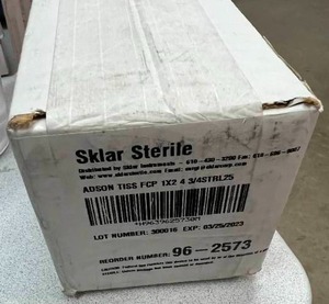MSRP $300  1 Case (25 each) NEW Sklar 96-2573&nbsp4-34 Length&nbspSurgical Stainless Steel&nbspSterile Floor Grade Pakistan NonLocking Thumb Handle Straight Serrated Tips&nbspDressing&nbspAdson&nbspTissue Forceps