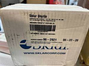 MSRP $400  1 Case (25 each) NEW Sklar Sterile 96-2921 8 Length Surgical Stainless Steel&nbspLength Floor Grade Pakistan NonLocking Thumb Handle Straight Serrated Tips&nbspDressing Forceps&nbsp