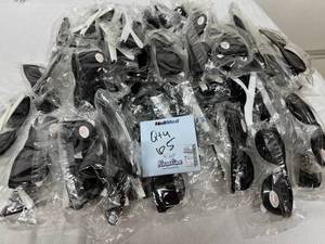 Lot of 65 NEW UV Protection Wayfarer Style Sunglasses - Black &amp White Frames