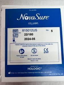 Lot of 5 Boxes (5 Cartridges per box) NEW Hologic 815012US 5-Pack NovaSure CO2 (USP) Cylinders&nbsp