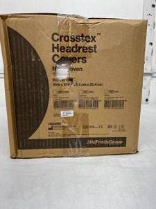 1 Case (500 each) NEW HuFriedyGroup LOC 10 x 10 Crosstex Non-Woven Standard Headrest Covers
