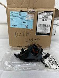 MSRP $380  1 Case (12 each) NEW Honeywell 550030L Respiratory Protection Mask Half Mask Air-purifying Respirators Size Large -exhalation valve on this mask is strategically placed to allow for more breath to be exhaled