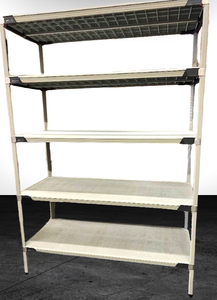 MSRP $2250 InterMetro Extra Large Adjustable 5-Tier Shelving Storage Supply Rack Unit WSolid Shelves That Have Anti-Microbial Properties Built In Plus&nbspRust &amp Corrosion Resistant&nbsp- NSF Approved&nbsp 7 x 2 x 5&nbspEach Shelf -1000lb Cap.