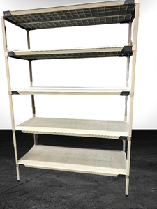 MSRP $2250 InterMetro Extra Large Adjustable 5-Tier Shelving Storage Supply Rack Unit WSolid Shelves That Have Anti-Microbial Properties Built In Plus&nbspRust &amp Corrosion Resistant&nbsp- NSF Approved&nbsp 7 x 2 x 5&nbspEach Shelf -1000lb Cap.