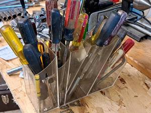 lot 58 image: Lot of (44) Assorted Screwdrivers with Holder