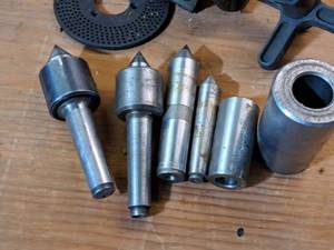 lot 89 image: Lot of (6) Assorted Machining Parts - Live Centers