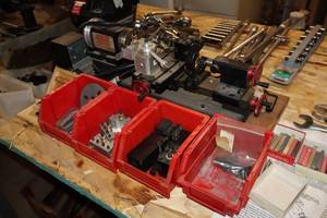 lot 8 image: Sherline Model 4000 8 Mini Tabletop Lathe with Attachments