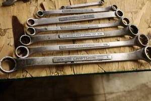 lot 41 image: Lot of (7) SAE Box End Wrenches - 1516-1, 34-78, 1116-1316, 916-58, 12-916, 38-12