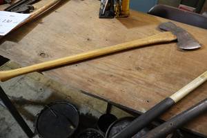 lot 129 image: 2-Sided Axe