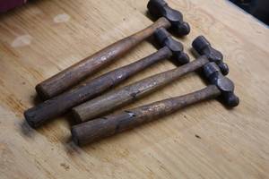 lot 140 image: Lot of (4) Assorted Ball Peen Hammers