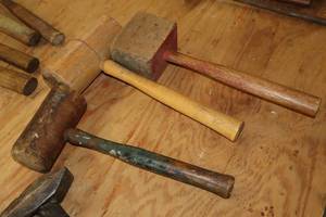 lot 145 image: Lot of (3) Assorted Wood Mallets