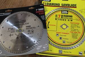 lot 185 image: Lot of (2) Tool Shop 7 Diamond Saw Blades (New )