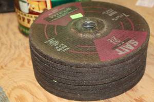 lot 200 image: Lot of (9) Sait Grinding Discs A24R Metal 7x14x78