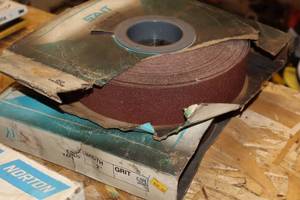 lot 208 image: Lot of (2 Boxes) Sandpaper Rolls Grit 50X 2x50-yds
