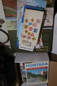 lot 1034 image: Vintage Maps and Texaco Touring Atlas - Various U.S. Cities and States
