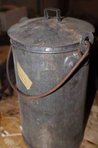 lot 263 image: Vintage Cream Can with Lid