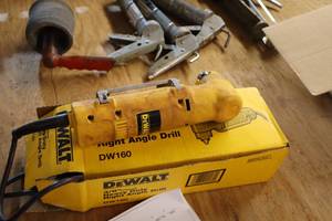 lot 281 image: DeWalt Heavy Duty 38 Right Angle Drill