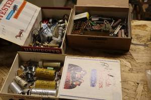 lot 456 image: Lot of (3 Boxes) Assorted Electronic Parts - Capacitors