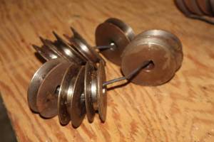 lot 409 image: Lot of (9) 2-34 Pulleys