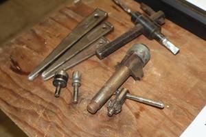 lot 433 image: Lot of (8) Assorted Machining Parts, Bits, Tools, Attachments