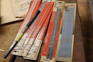 lot 512 image: Lot of (10 Packs  25 Total) Assorted Hack Saw Blades ( Total Items ) (New)