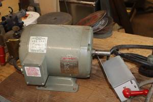 lot 532 image: 1.5-.75-HP 3-Phase Electric Motor